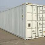 CONTENTOR MARÍTIMO BRANCO DE 40 PÉS - NOVO