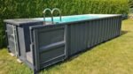 Contentor de piscina de 6,2 mx 2,5 m de natação, esporte e spa